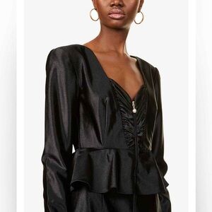 Stunning ROTATE Birger Christensen “Annie Top” in classic black.